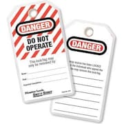 Master Lock Master Lock® Safety "Do Not Operate" Lockout Tagout Tags, English, 12/Bag, 497A 497A